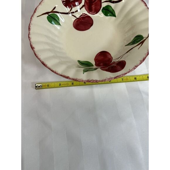 Blue Ridge Apple Pottery‎ 9.25" Bowl Is In Excellent Condition . - Picture 4 of 7